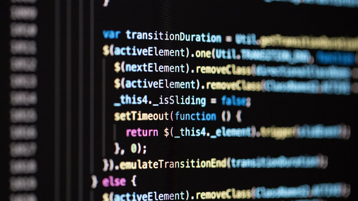 Code source sur l'écran d'un ordinateur