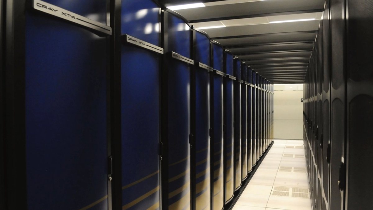 Server rack in a data centre